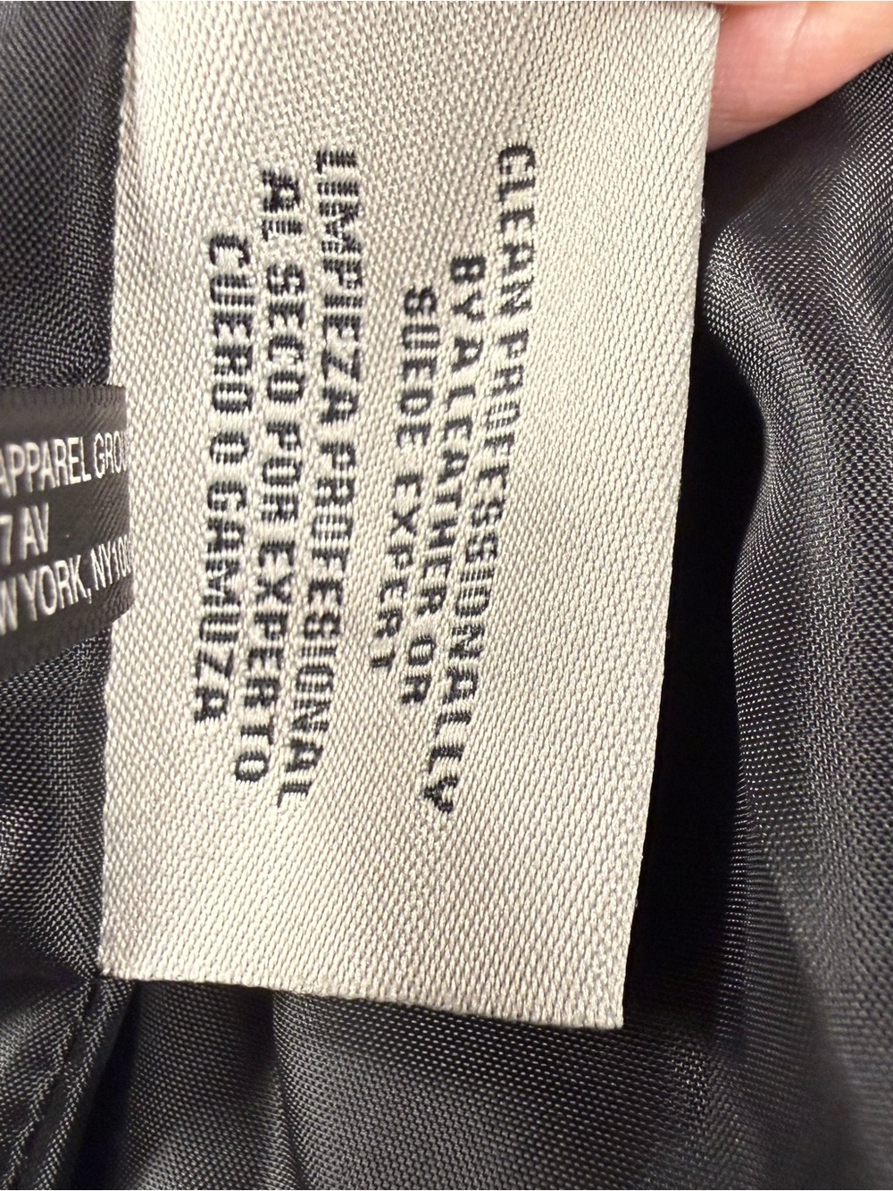 Levi's Black Faux Leather Moto Jacket with Silver Zip - Picture 13 of 14